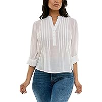 Zac & Rachel womens Long Sleeve Printed Chevron Jacquard Georgette